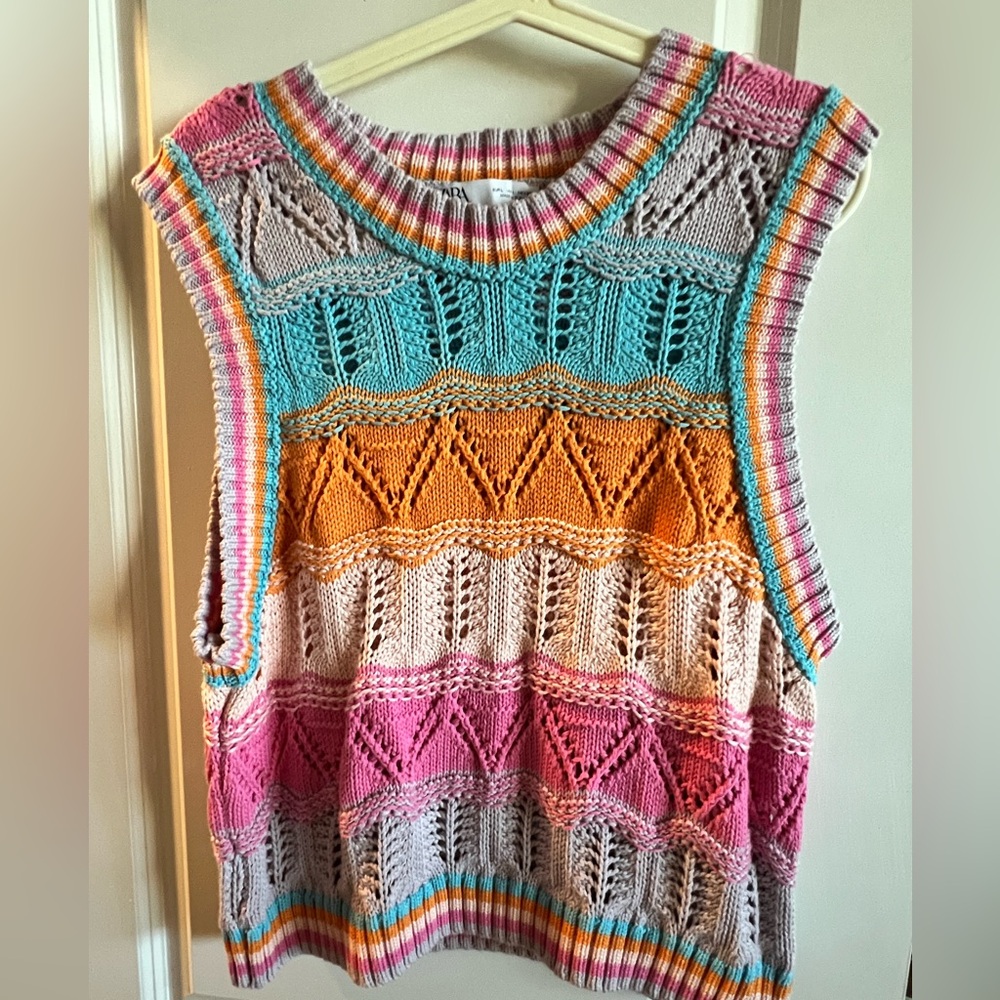 Zara Multicolor Knit Top